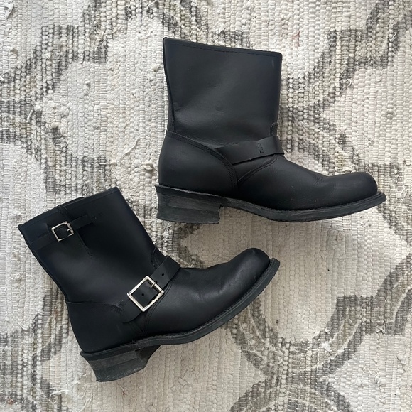 Frye Engineer 8R boot Black Size 9 - Picture 1 of 5